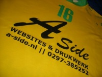 Shirt: Sponsor A-side Websites & Drukwerk